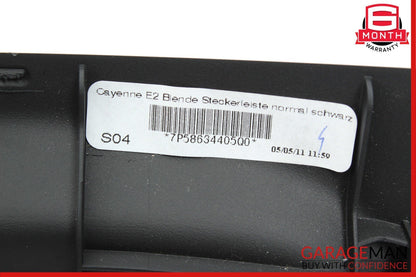 11-17 Porsche Cayenne 958 S Rear Interior Power Socket Trim Cover 7P58634405 OEM