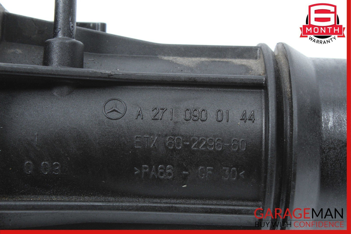 12-14 Mercedes W204 C250 1.8L Air Intake Pipe Hose w/ Pressure Sensor Assembly