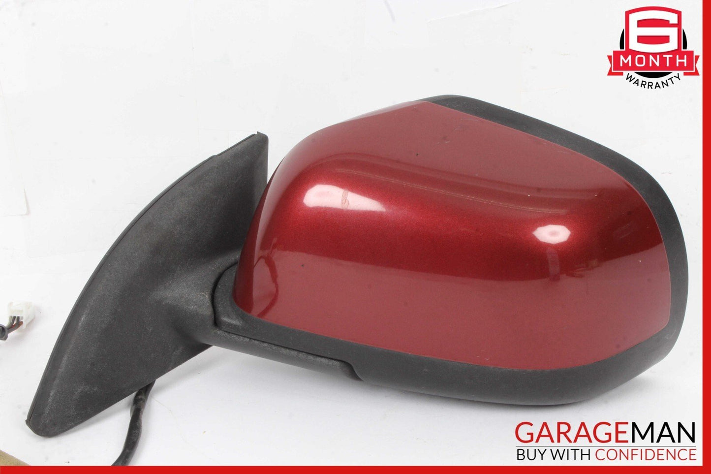 11-12 Nissan Leaf Front Left Driver Side Door Rear View Mirror Red OEM
