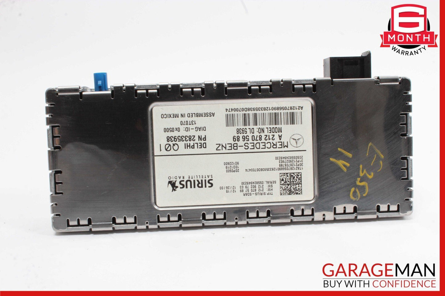 10-17 Mercedes W212 E350 C250 C300 Sirius Satellite Radio Receiver Module Unit