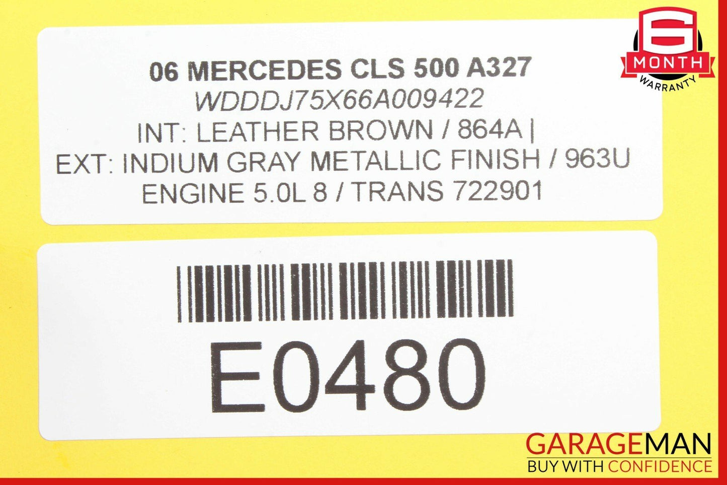 03-11 Mercedes W219 CLS550 E500 Front Right Passenger Side Seat Control Module