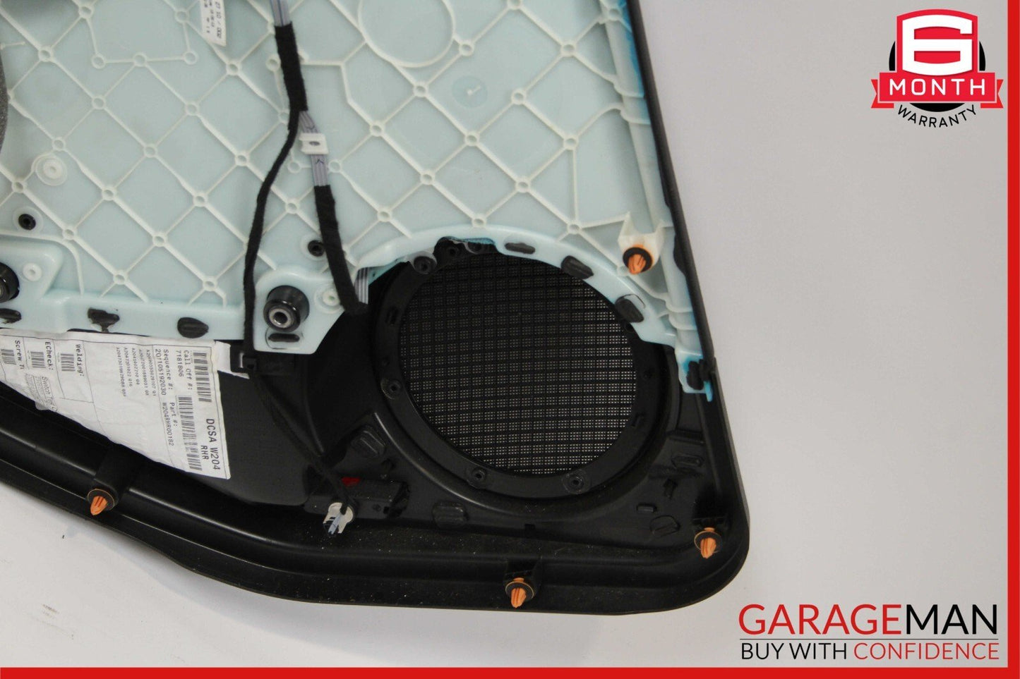 08-14 Mercedes W204 C180 C250 Rear Right Side Interior Door Panel Anthracite