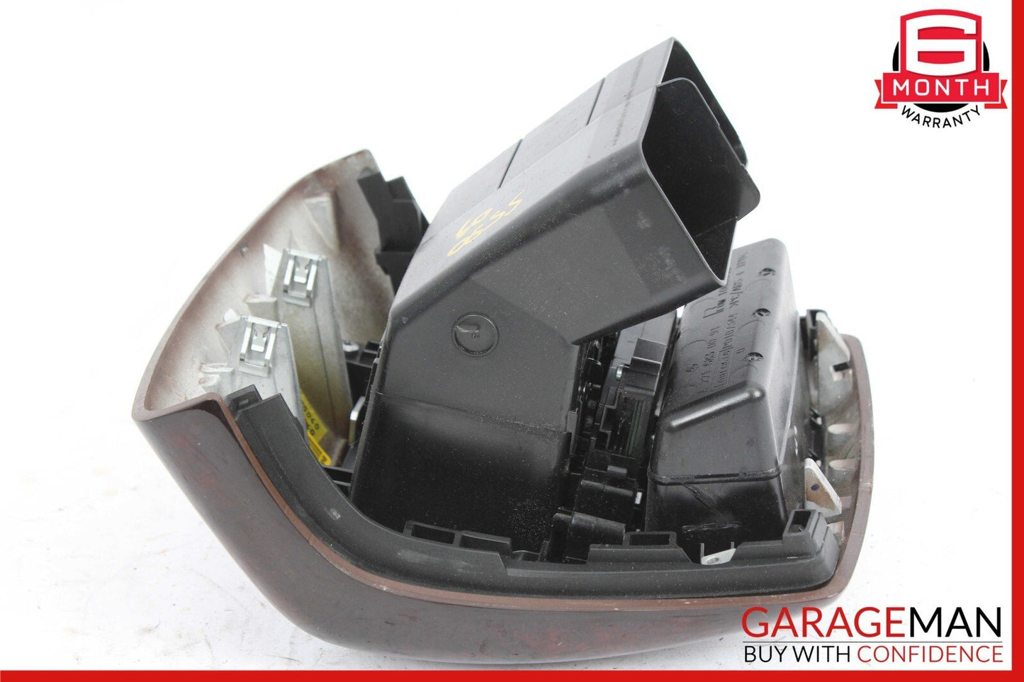07-13 Mercedes W221 S550 S63 Rear Center Console A/C Air Vent Trim Panel Wood
