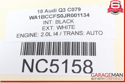 15-18 Audi Q3 Tailgate Liftgate Release Opener Handle Switch w/ Camera OEM