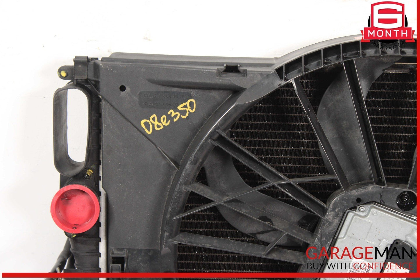 03-09 Mercedes W211 E350 Engine Motor Cooling Fan Radiator A/C Condenser Assy