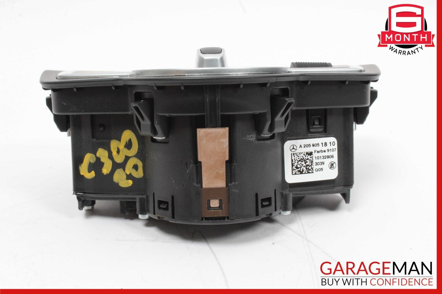 15-20 Mercedes W205 C300 Head Light Headlight Control Switch Trim Assembly Black