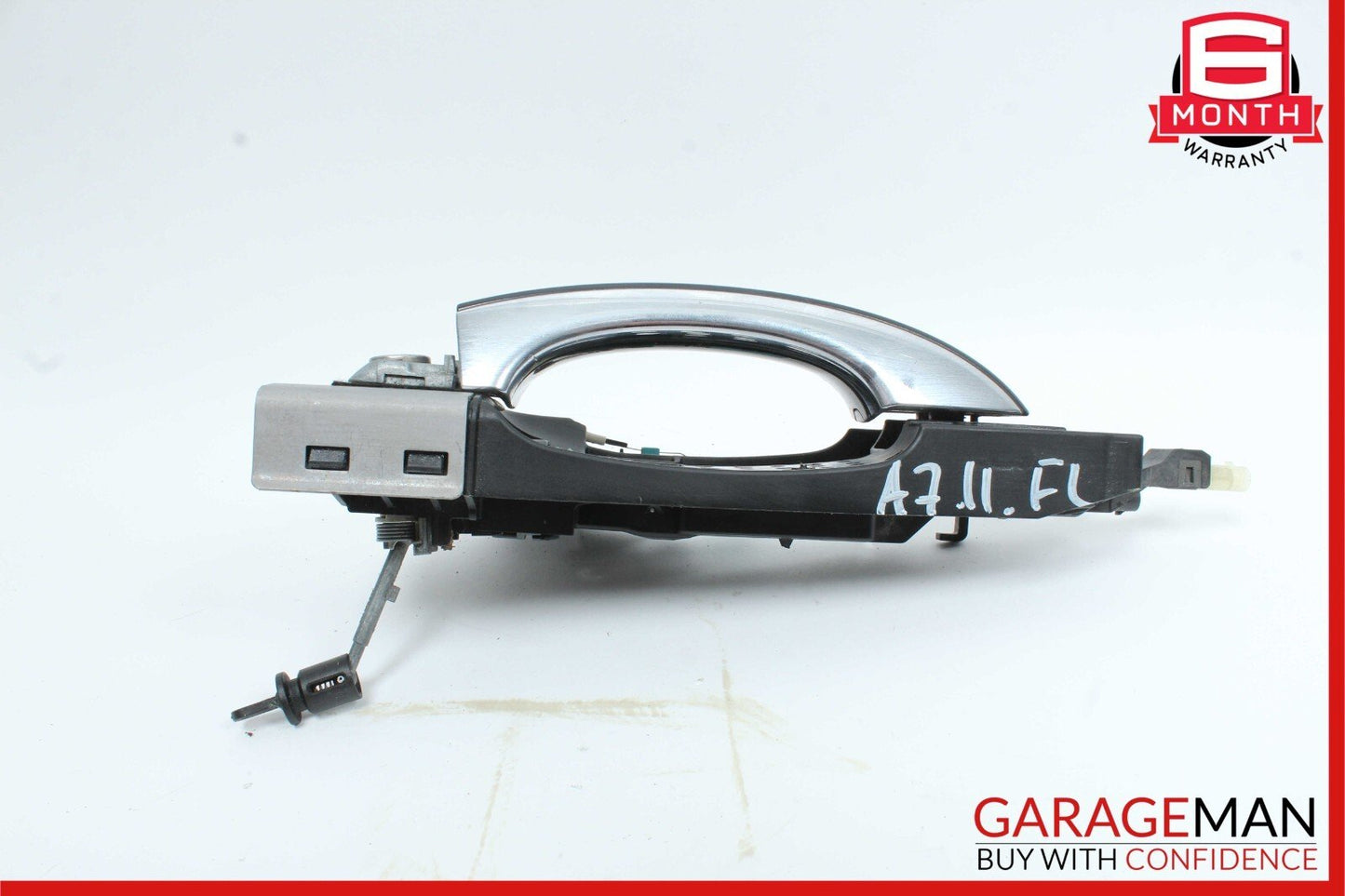 12-18 Audi A7 Front Left Driver Side Exterior Door Handle Keyless Go Black
