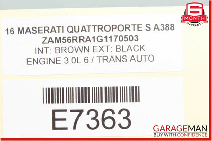 14-18 Maserati Quattroporte Dash Ignition Switch Button Engine Start Stop OEM