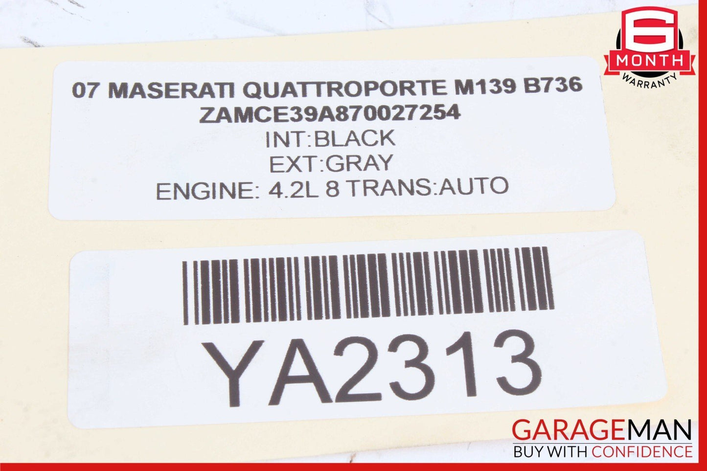 03-13 Maserati Quattroporte M139 Rear Window Sun Shade Screen Roller Blind OEM