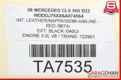 06-11 Mercedes W219 CLS500 CLS550 Front Left Side Bumper Reinforcement Bracket