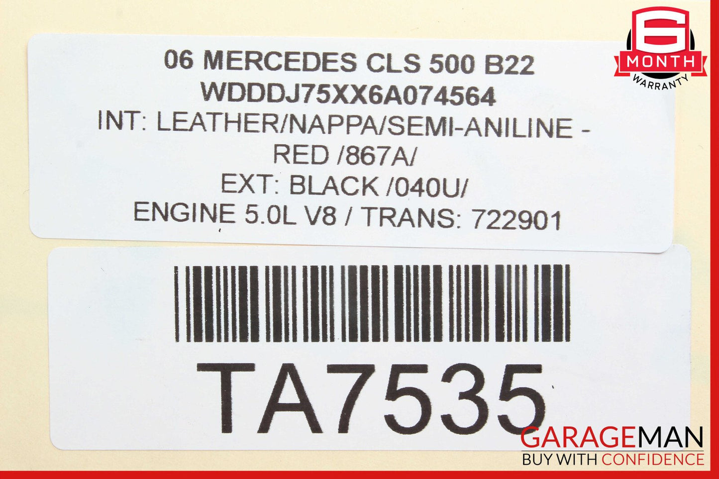 06-11 Mercedes W219 CLS500 CLS550 Front Left Side Bumper Reinforcement Bracket