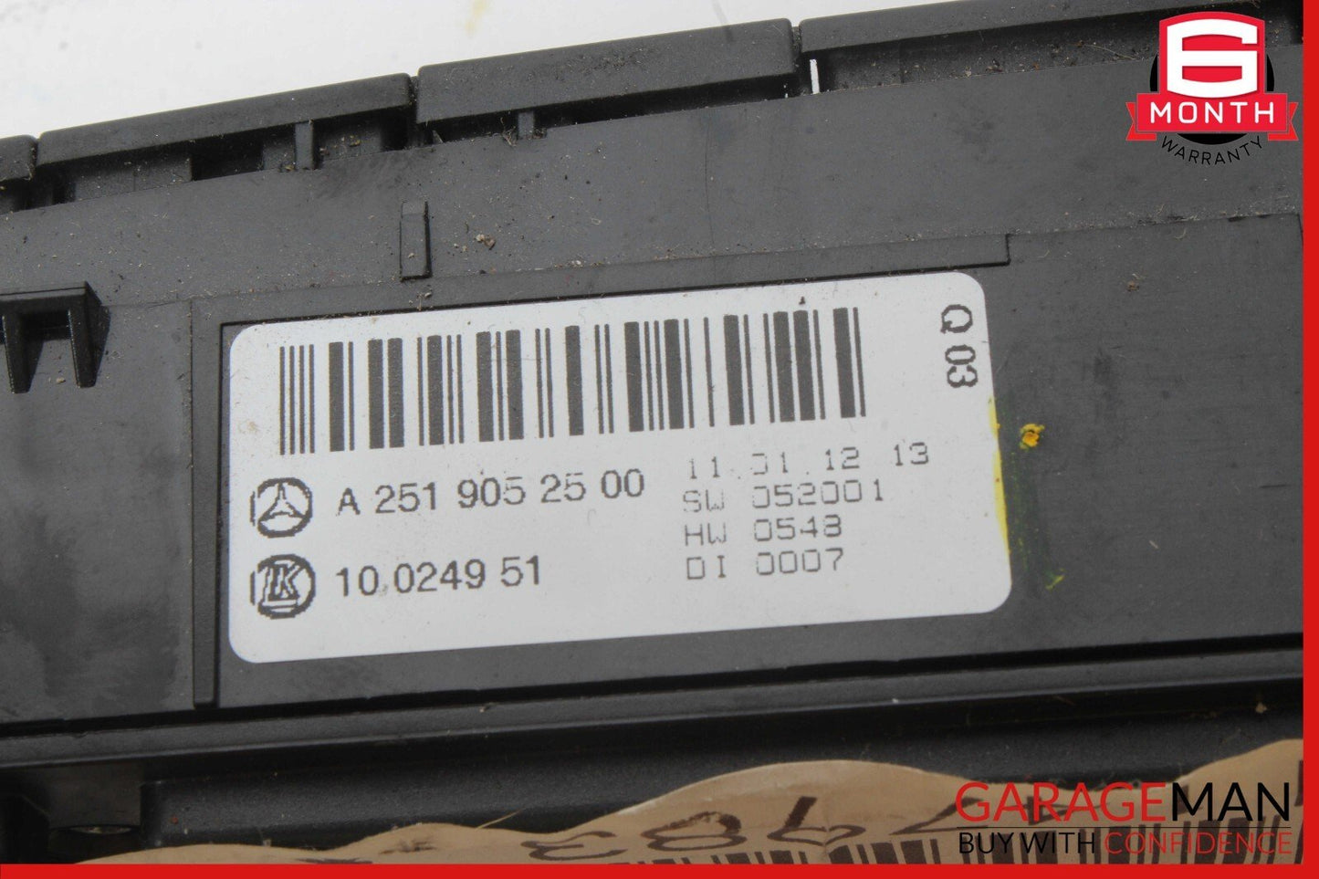 11-13 Mercedes W251 R350 Center Dashboard Hazard ESP Control Switch OEM