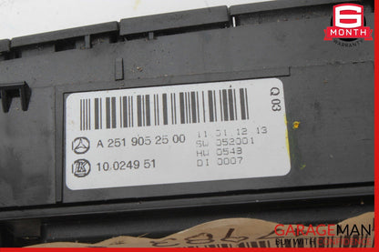 11-13 Mercedes W251 R350 Center Dashboard Hazard ESP Control Switch OEM