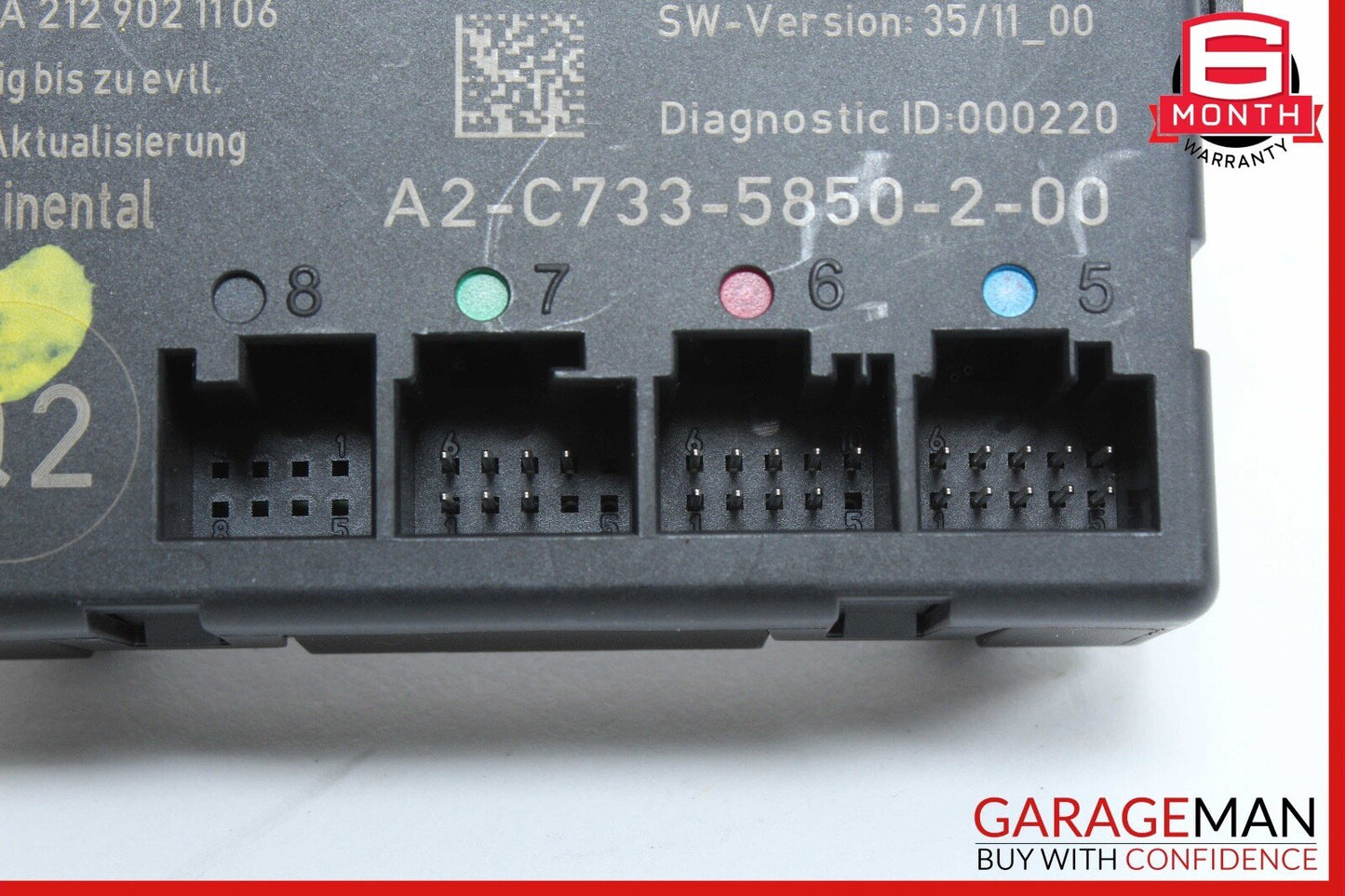 08-14 Mercedes W204 C250 Front Right Side Door Control Module OEM