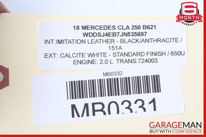 14-18 Mercedes W117 CLA250 Interior Top Upper Rear View Mirror Cover Panel OEM