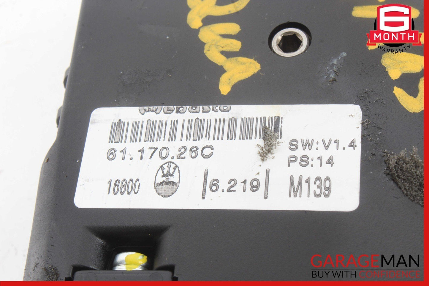 03-12 Maserati Quattroporte M139 Sunroof Sun Roof Motor 6117026C OEM