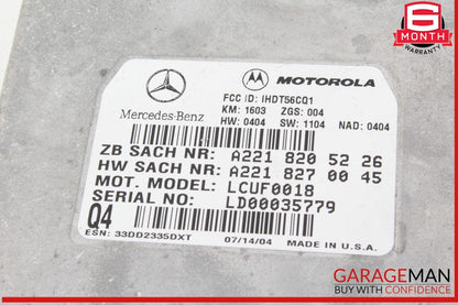 Mercedes R230 SL500 ML350 Voice Communication Control Module 2218205226 OEM