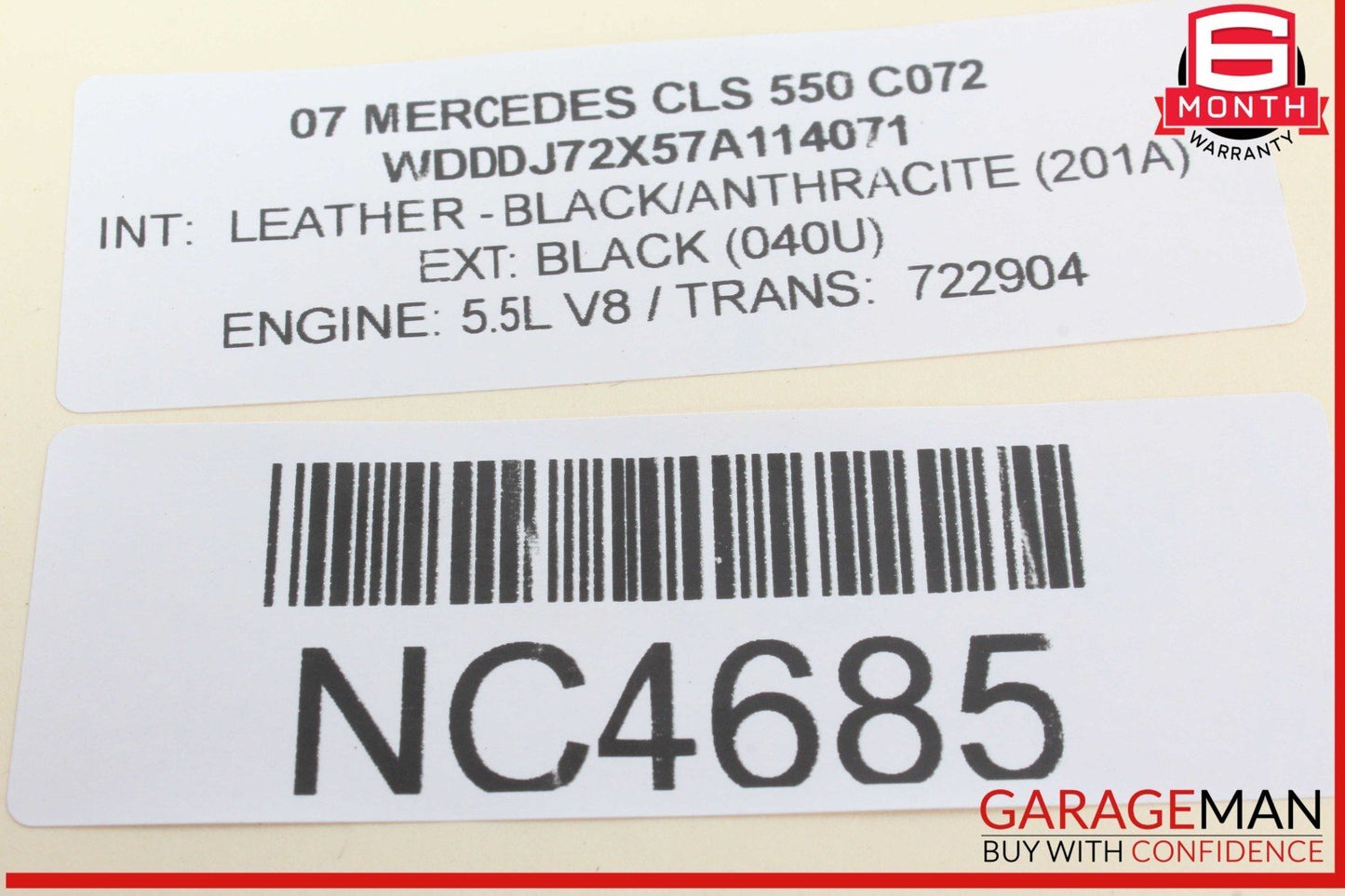 03-11 Mercedes W219 CLS550 E320 Body Control Module Unit BCM 2115455232 OEM