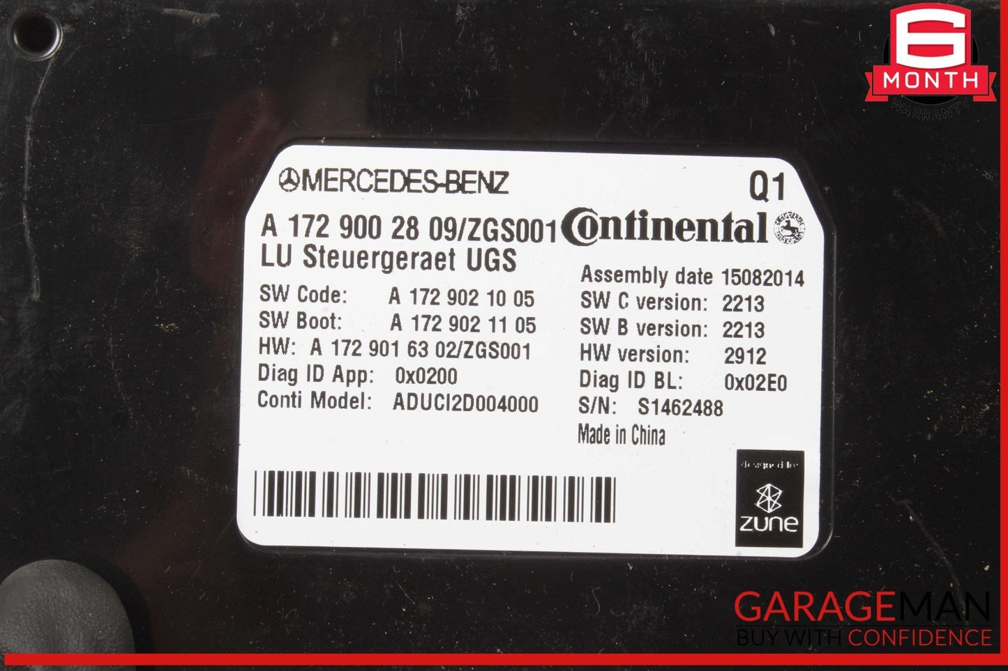 12-20 Mercedes W166 ML350 4MATIC GL550 Communication Control Module Unit OEM