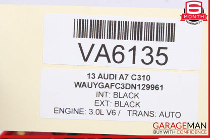 12-15 Audi A7 Rear Right Passenger Side Trunk Lid LED Tail Light 4G8945094A OEM
