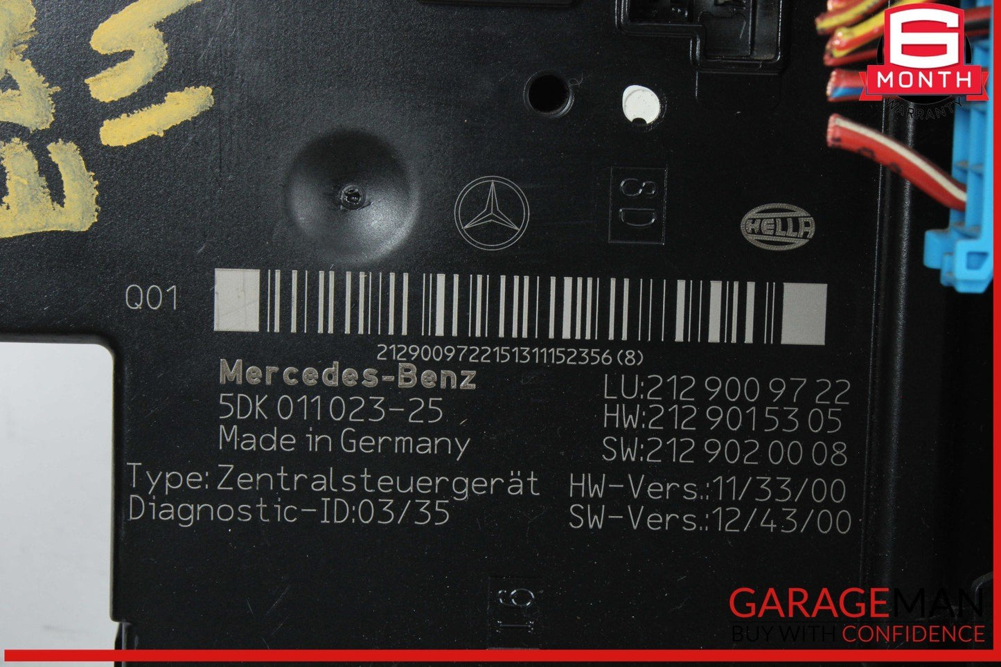 10-18 Mercedes W212 E250 E350 E550 Rear SAM Fuse Box Relay Control Module OEM