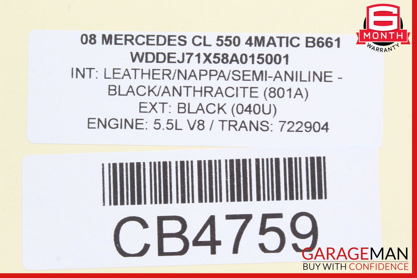 07-14 Mercedes W216 CL550 S550 Left Side Dashboard AC A/C Air Vent Black OEM