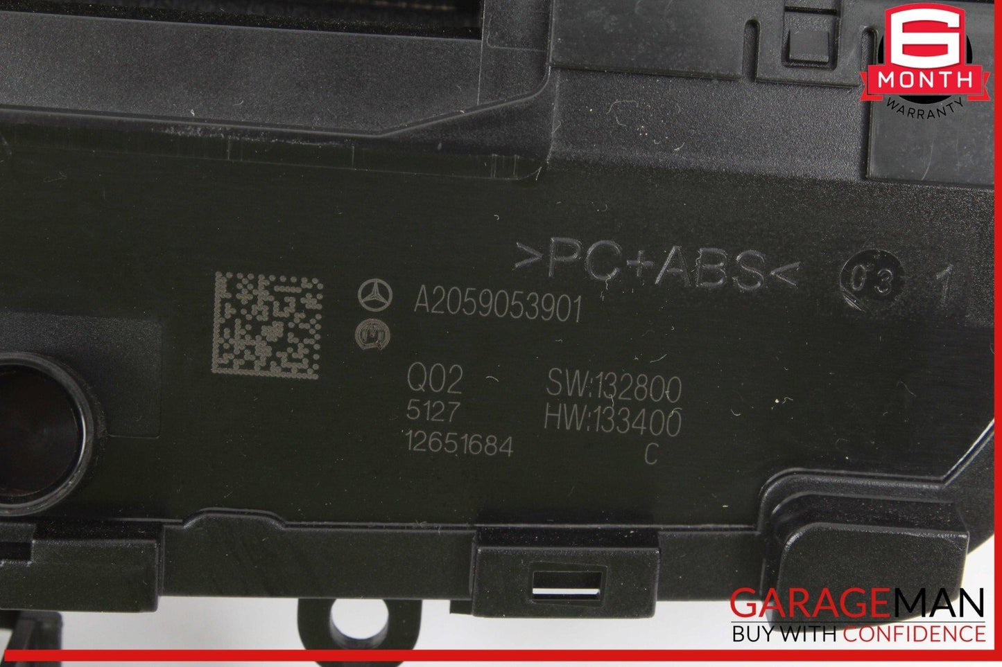 15-18 Mercedes W205 C300 Center Dashboard Hazard Control Switch w/ Clock Assy