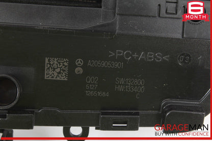 15-18 Mercedes W205 C300 Center Dashboard Hazard Control Switch w/ Clock Assy