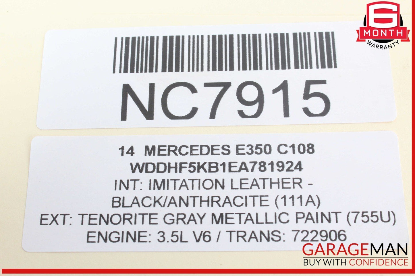 08-18 Mercedes W212 E350 CLS500 C250 Rear Left Side Door Control Module Unit OEM