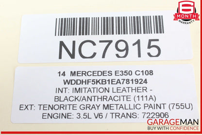 08-18 Mercedes W212 E350 CLS500 C250 Rear Left Side Door Control Module Unit OEM