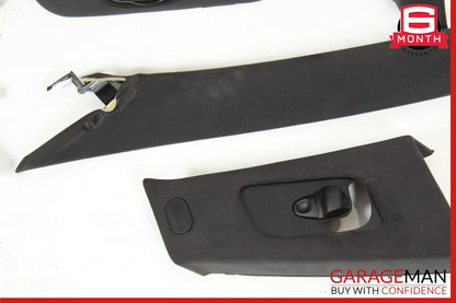 14-17 Maserati Ghibli Interior Roof Headliner Pillar Cover Set Trim Suede Assy