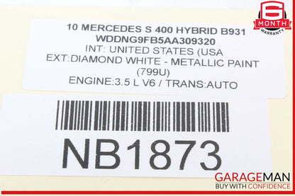 07-13 Mercedes W221 S400 Hybrid Rear Center Console AC A/C Air Vent Trim OEM