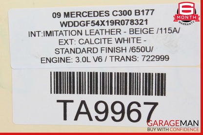 06-11 Mercedes W204 C300 E350 Engine Motor Brake Vacuum Pump 2722300565 OEM