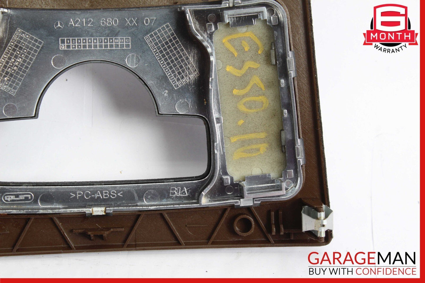 10-13 Mercedes W212 E350 E400 E550 Center Console Switch Trim Cover Bezel Wood