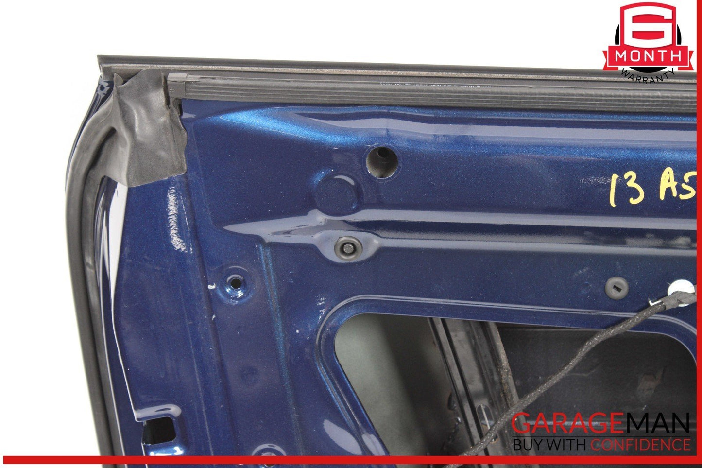 08-17 Audi A5 S5 Front Left Driver Side Door Shell Blue OEM