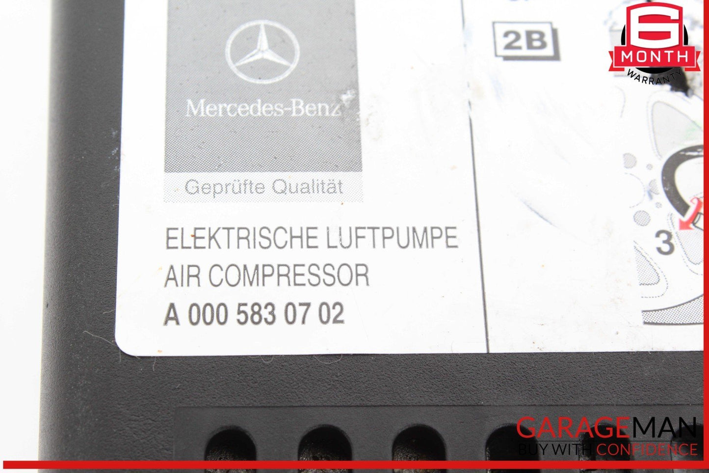 01-12 Mercedes R230 SL500 SLK230 C320 Trunk Spare Tire Air Compressor OEM