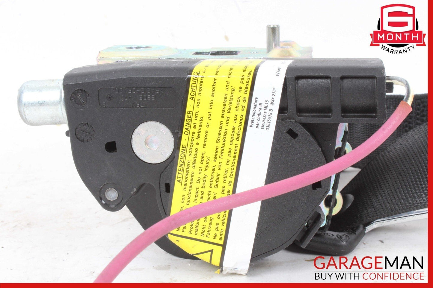 03-11 Maserati Quattroporte M139 Rear Left Side Seatbelt Retractor OEM