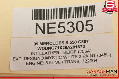 07-14 Mercedes W221 S550 Rear View Reverse Backup Back Up Camera OEM