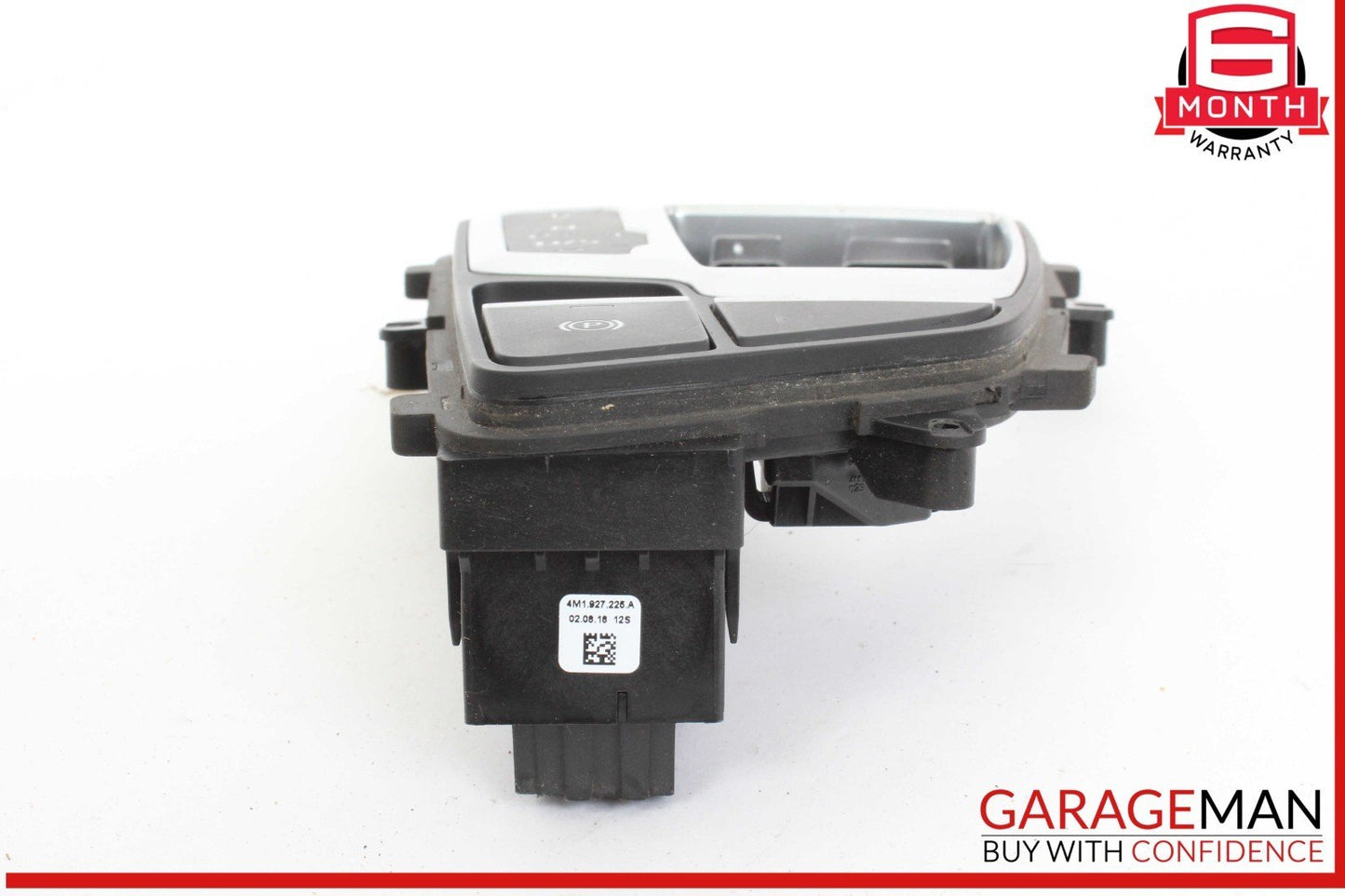 17-19 Audi Q7 Gear Shift Shifter Trim Cover Panel w/ Parking Brake Switch OEM