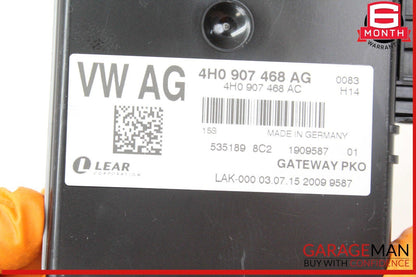 11-18 Audi A8 S8 Gateway Interface Computer Control Module Unit 4H0907468AG OEM