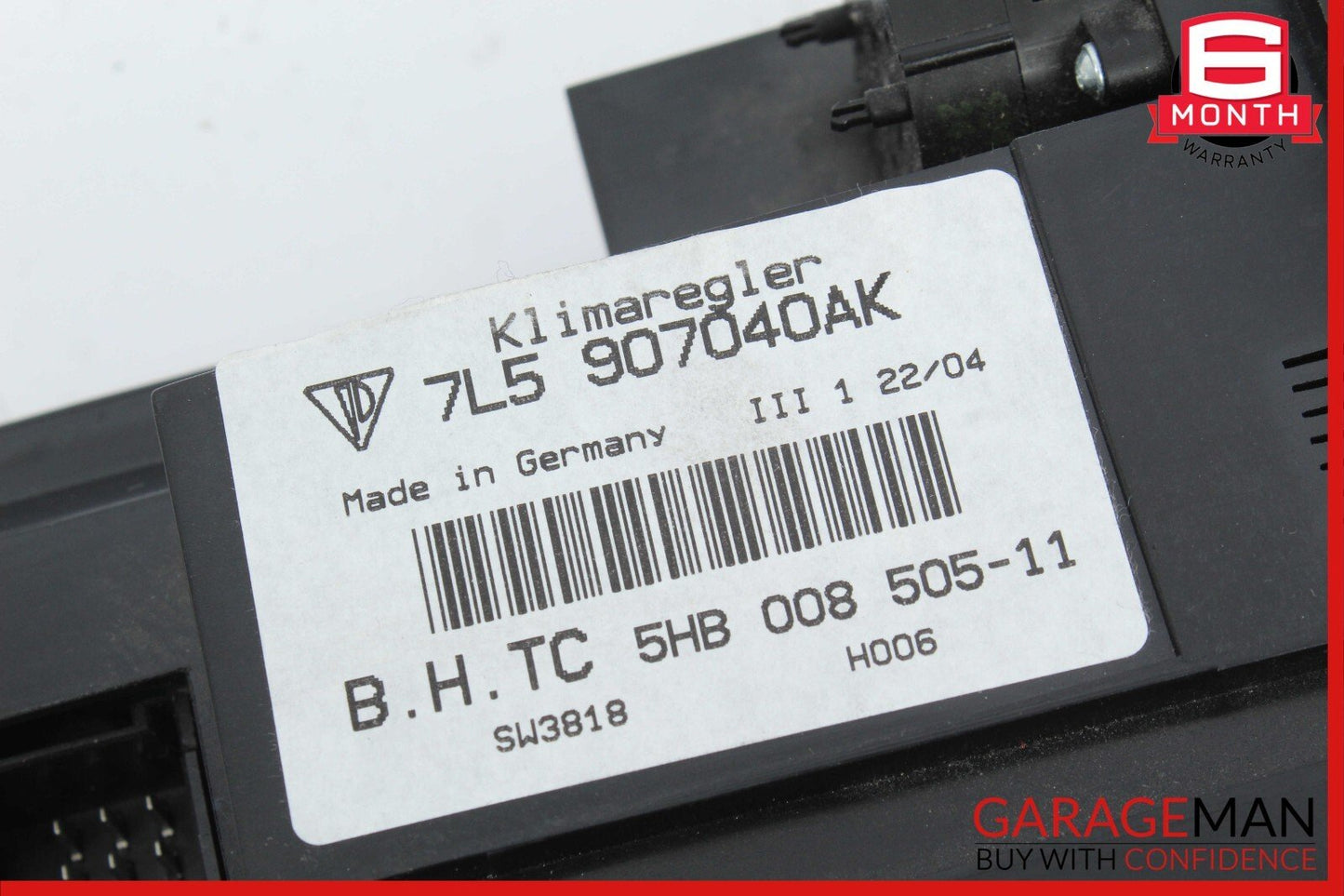 03-06 PORSCHE CAYENNE S 955 A/C AC HEATER CLIMATE CONTROL OEM