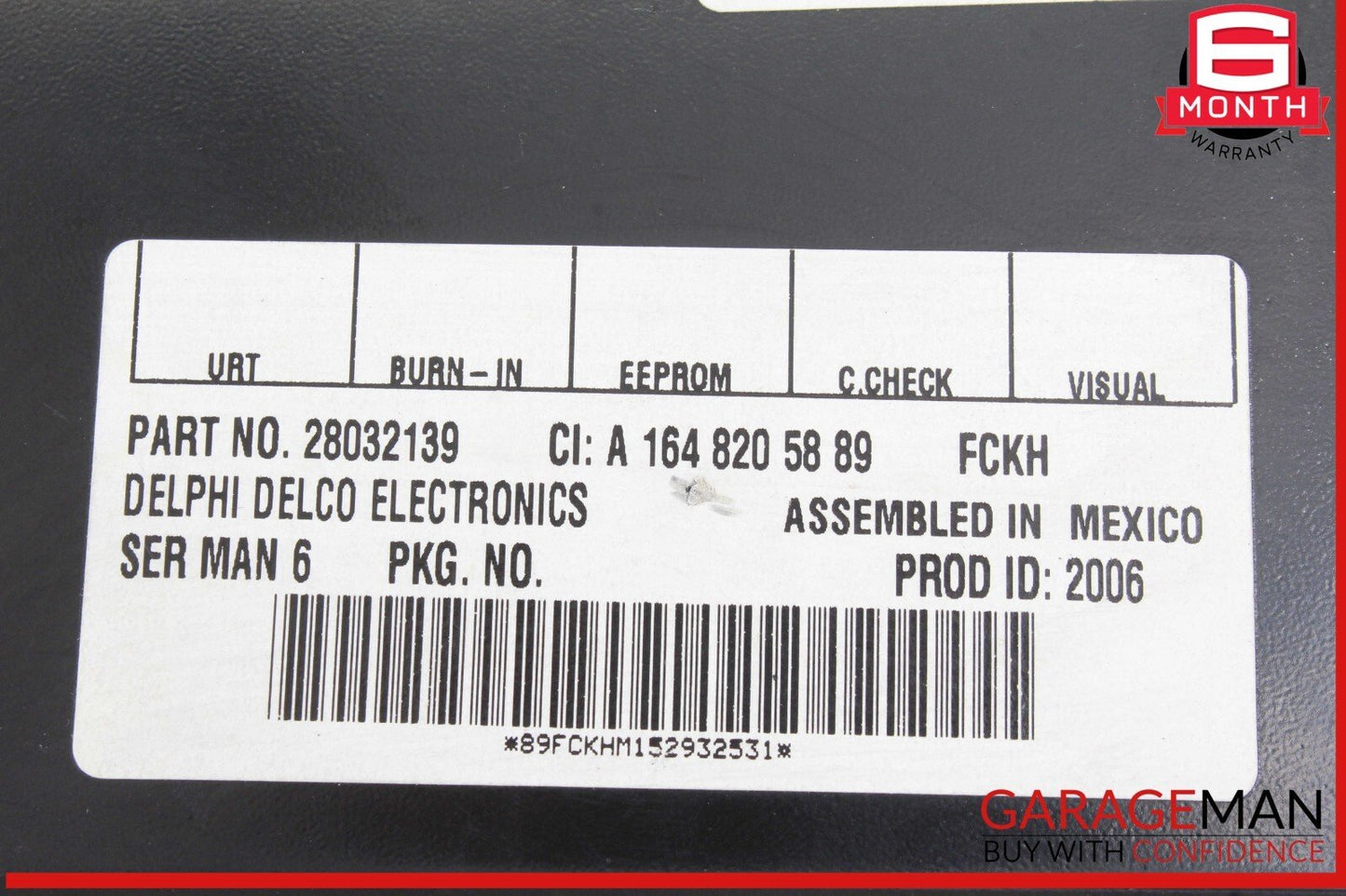 03-11 Mercedes W251 R500 4MATIC Sirius Satellite Radio Receiver 1648205889 OEM