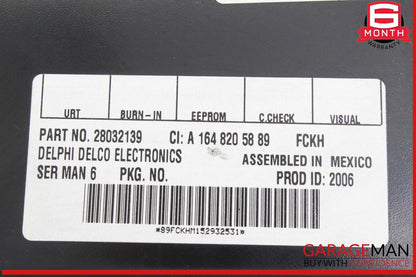 03-11 Mercedes W251 R500 4MATIC Sirius Satellite Radio Receiver 1648205889 OEM