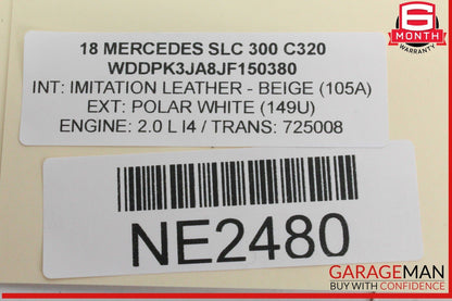 08-20 Mercedes R172 SLC300 SLK250 SL400 C250 Trunk Lid Latch Lock 2047500261 OEM