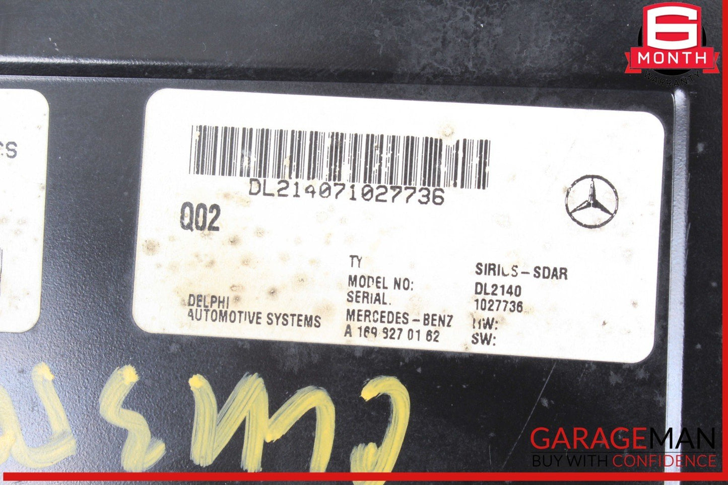 03-09 Mercedes W209 CLK350 C350 Sirius Satellite Radio Receiver 1698270162 OEM