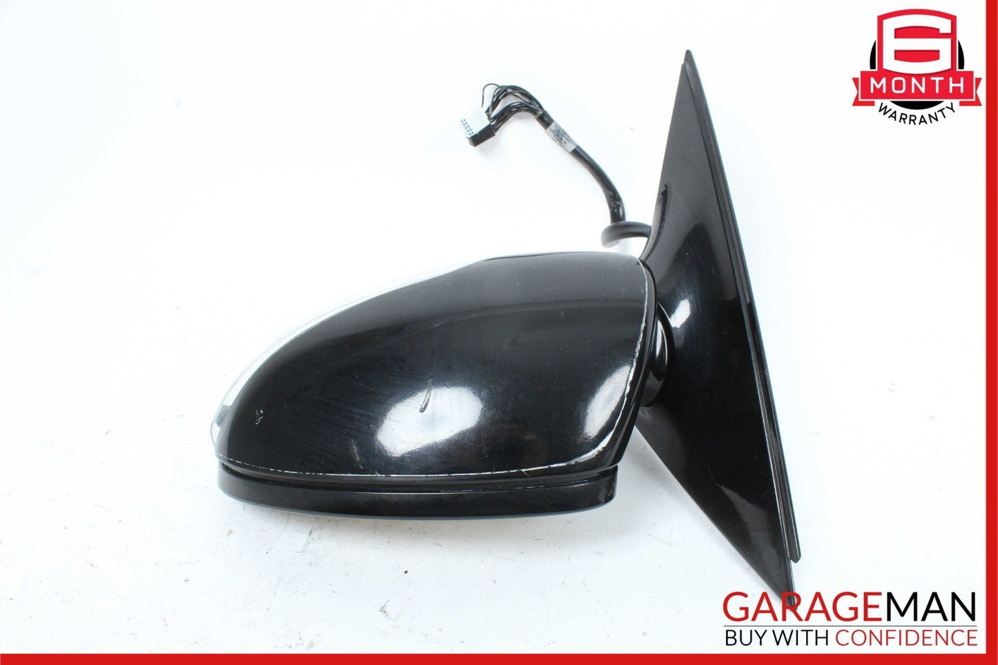 07-09 Mercedes W221 S550 S600 Front Left Side Mirror Door Rear View Black OEM