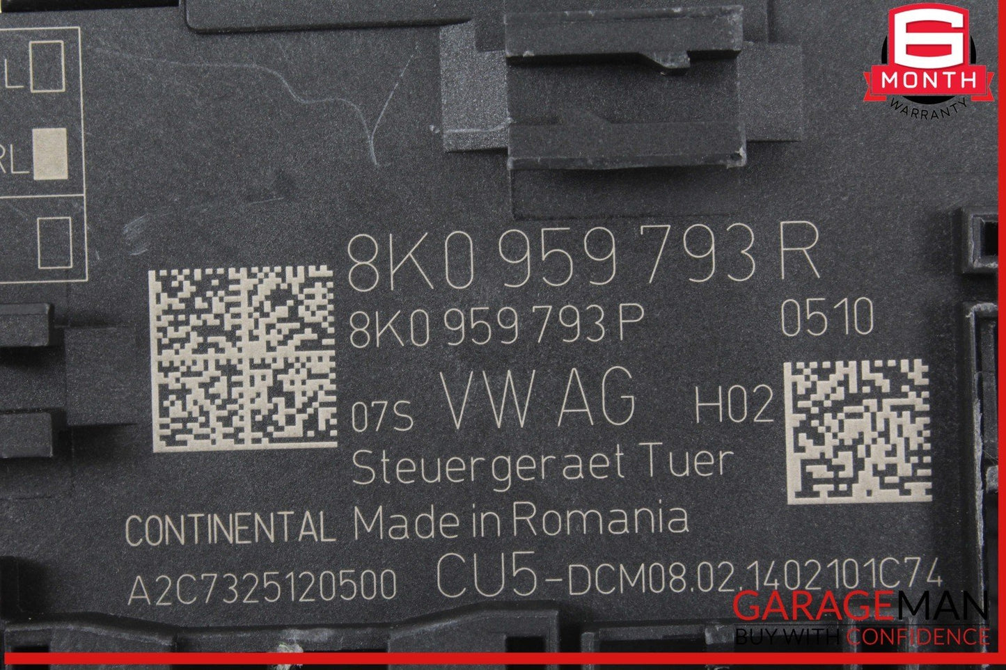 13-17 Audi SQ5 Q5 Front Left Driver Side Door Control Module Unit 8K0959793R OEM