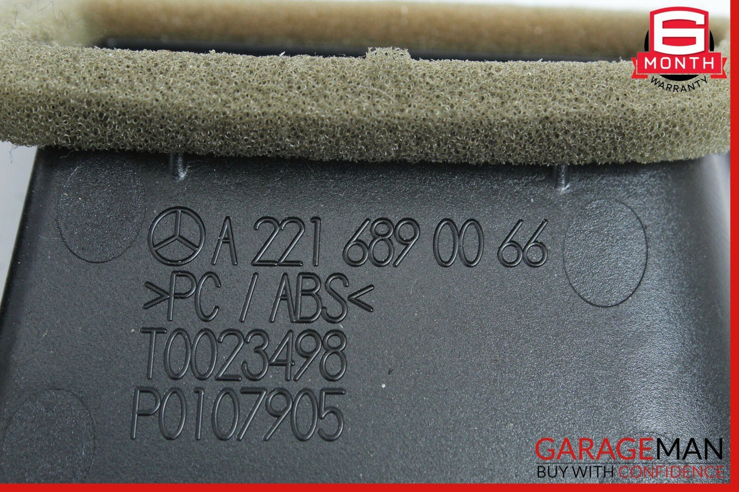 07-13 Mercedes W221 S600 CL550 Center Dash AC A/C Air Vent Trim 2216890066 OEM