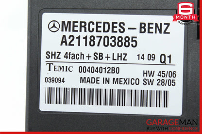 06-13 Mercedes X164 GL550 4MATIC Heated Seat Control Module 2118703885 OEM