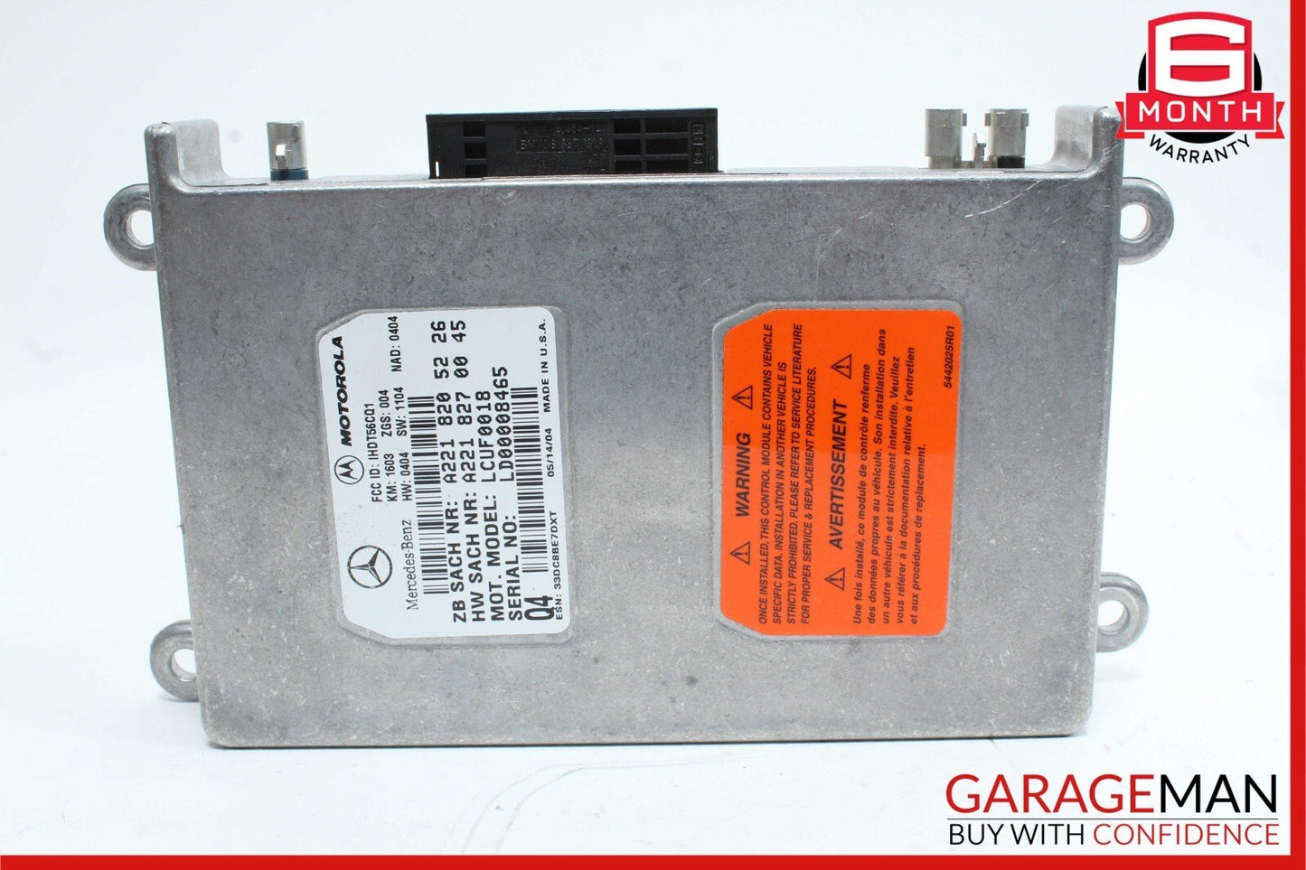 05-14 Mercedes CL600 CLS550 ML350 SL500 Voice Communication Control Module Unit
